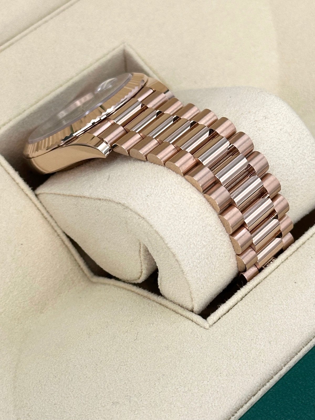 2024 Rolex Day-Date 40mm 228235 Presidential Rose Gold Olive Dial (Unworn) - Image 6