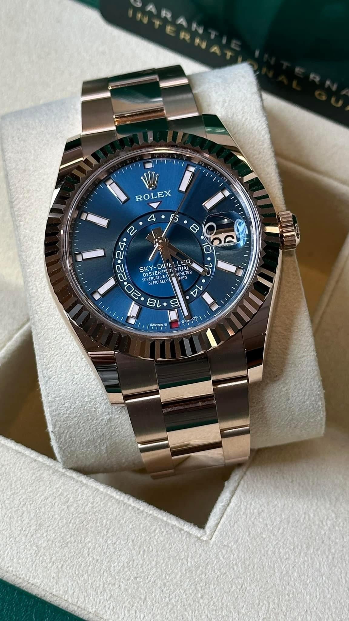2023 Rolex Sky-Dweller 42mm 336935 Rose Gold Blue Dial (Unworn) - Image 2
