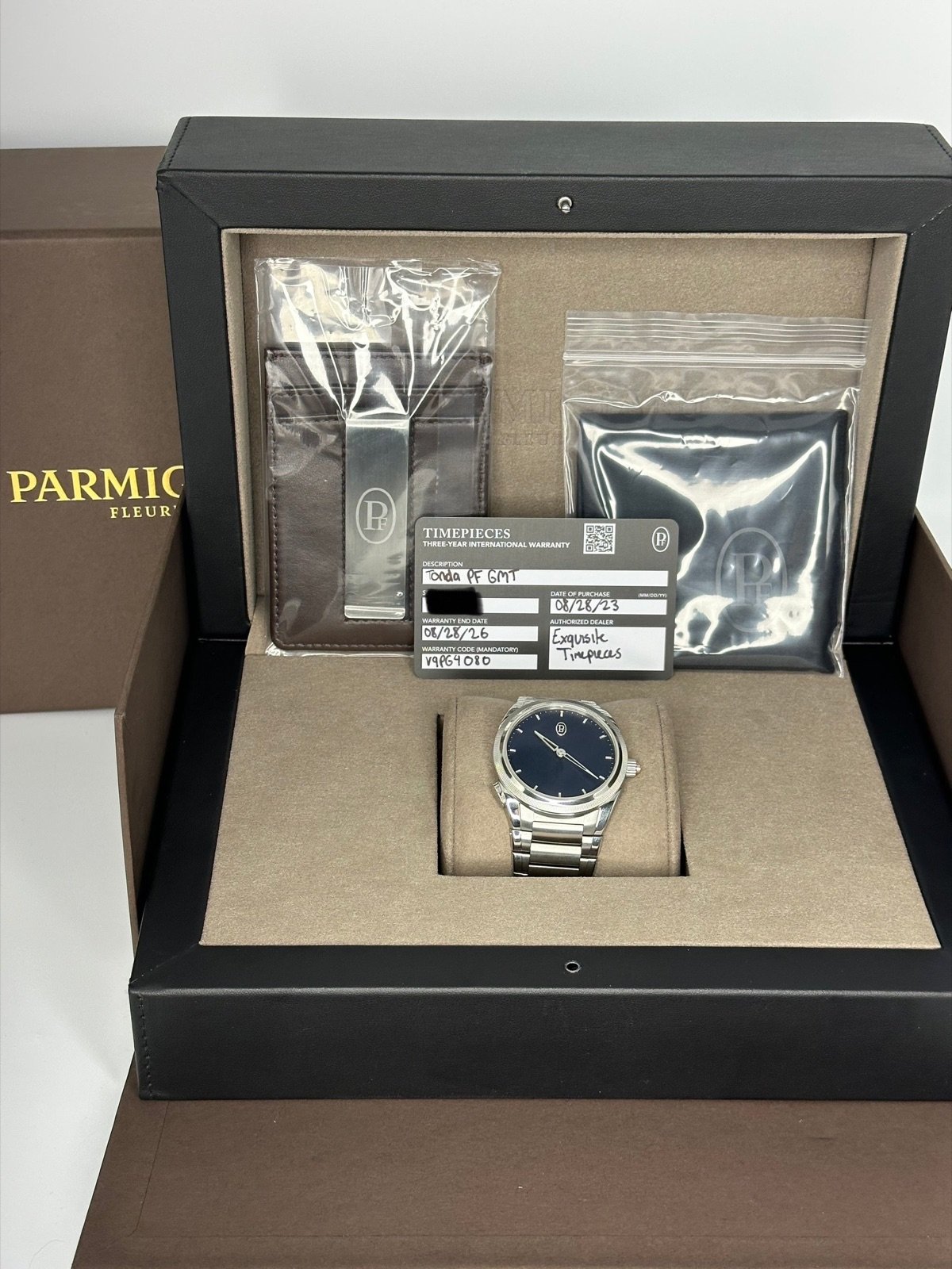 2023 Parmigiani Fleurier 40mm PFC905 TondaPF GMT Rattrapante Blue Dial - Image 13