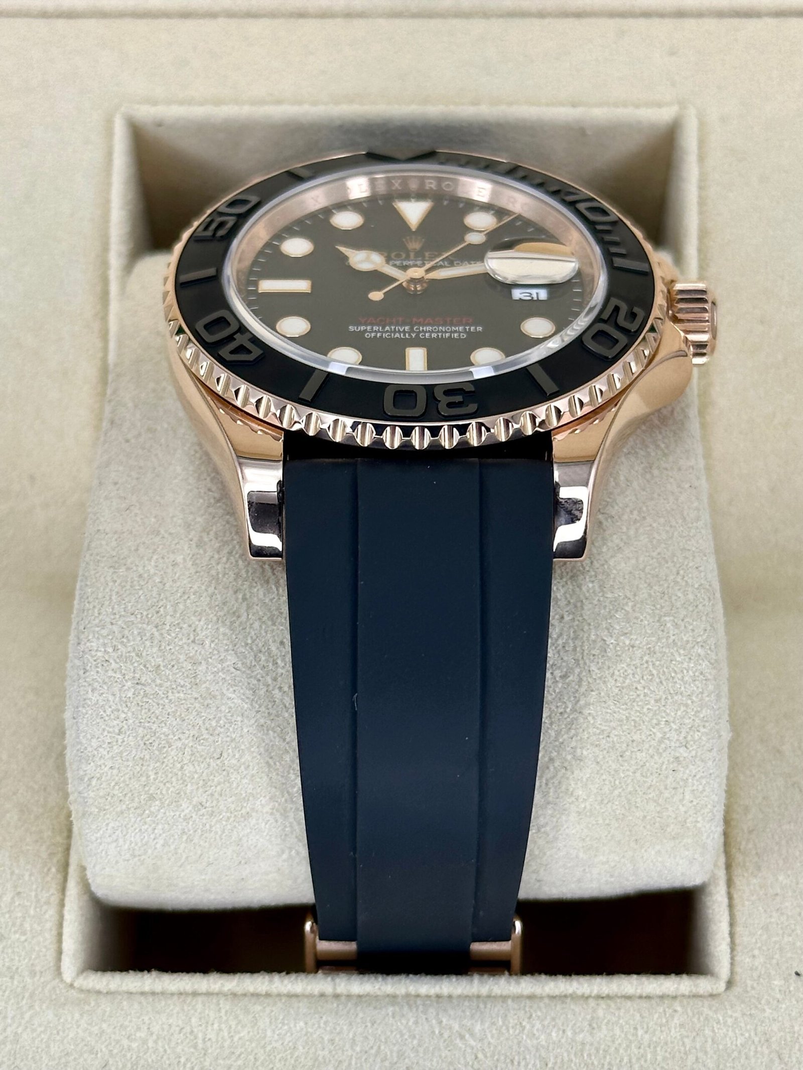 2018 Rolex Yacht-Master 40mm 116655 Oysterflex Black Dial - Image 3