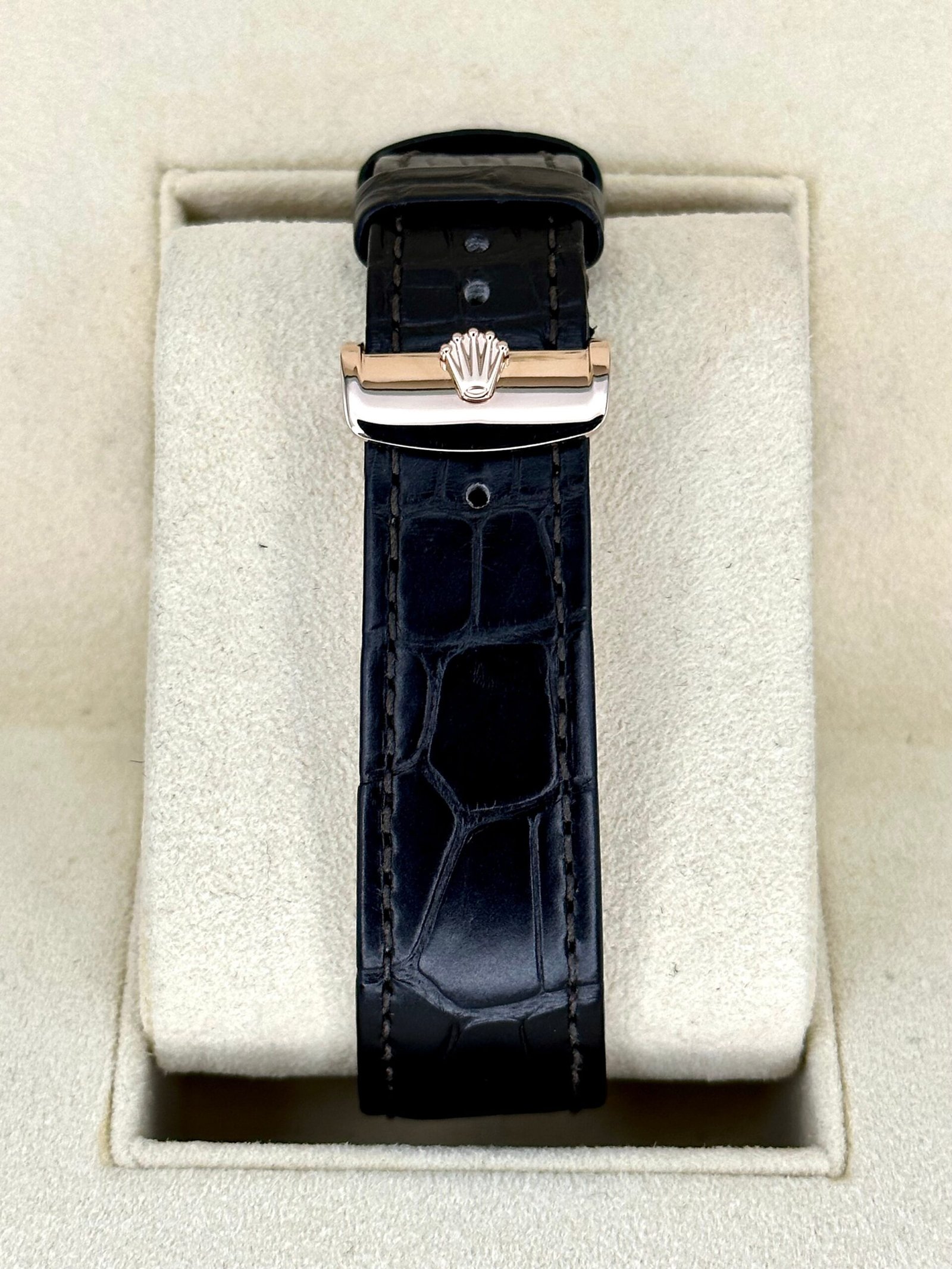 2022 Rolex Cellini Moonphase 39mm 50535 Rose Gold White Dial - Image 2