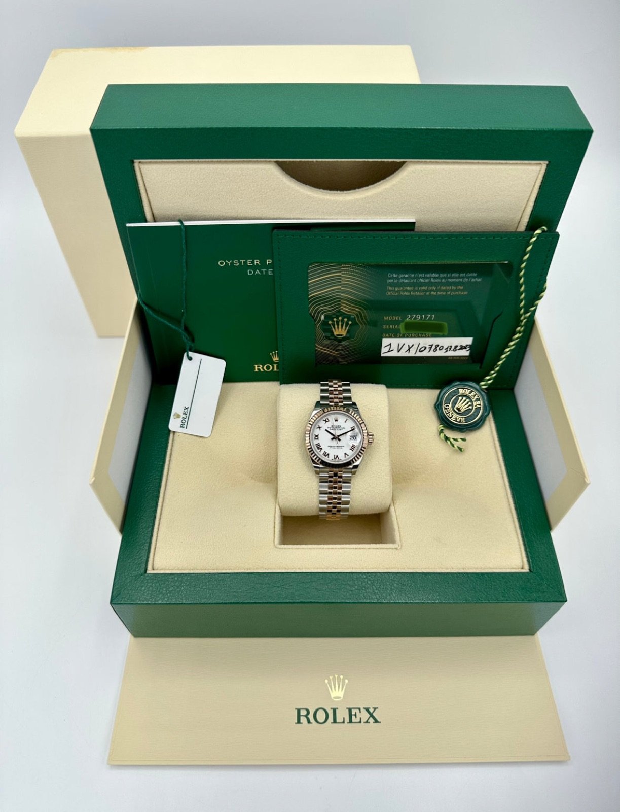 2023 Rolex Datejust 28mm 279171 TwoTone Jubilee Roman Numeral Dial (Unworn) - Image 12
