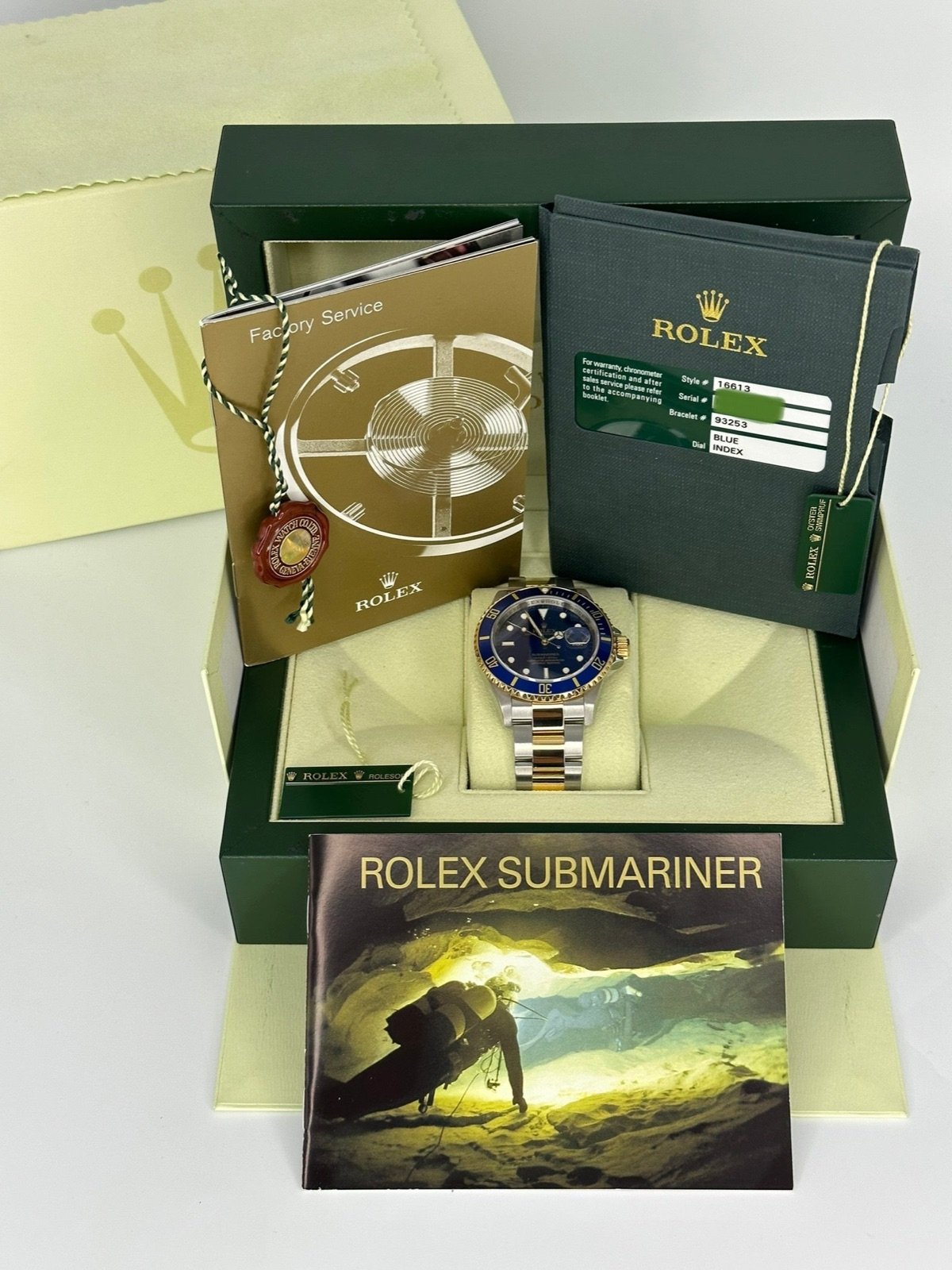 2008 Rolex Submariner “Bluesy” 40mm 16613 Two-Tone Blue Dial - Image 11