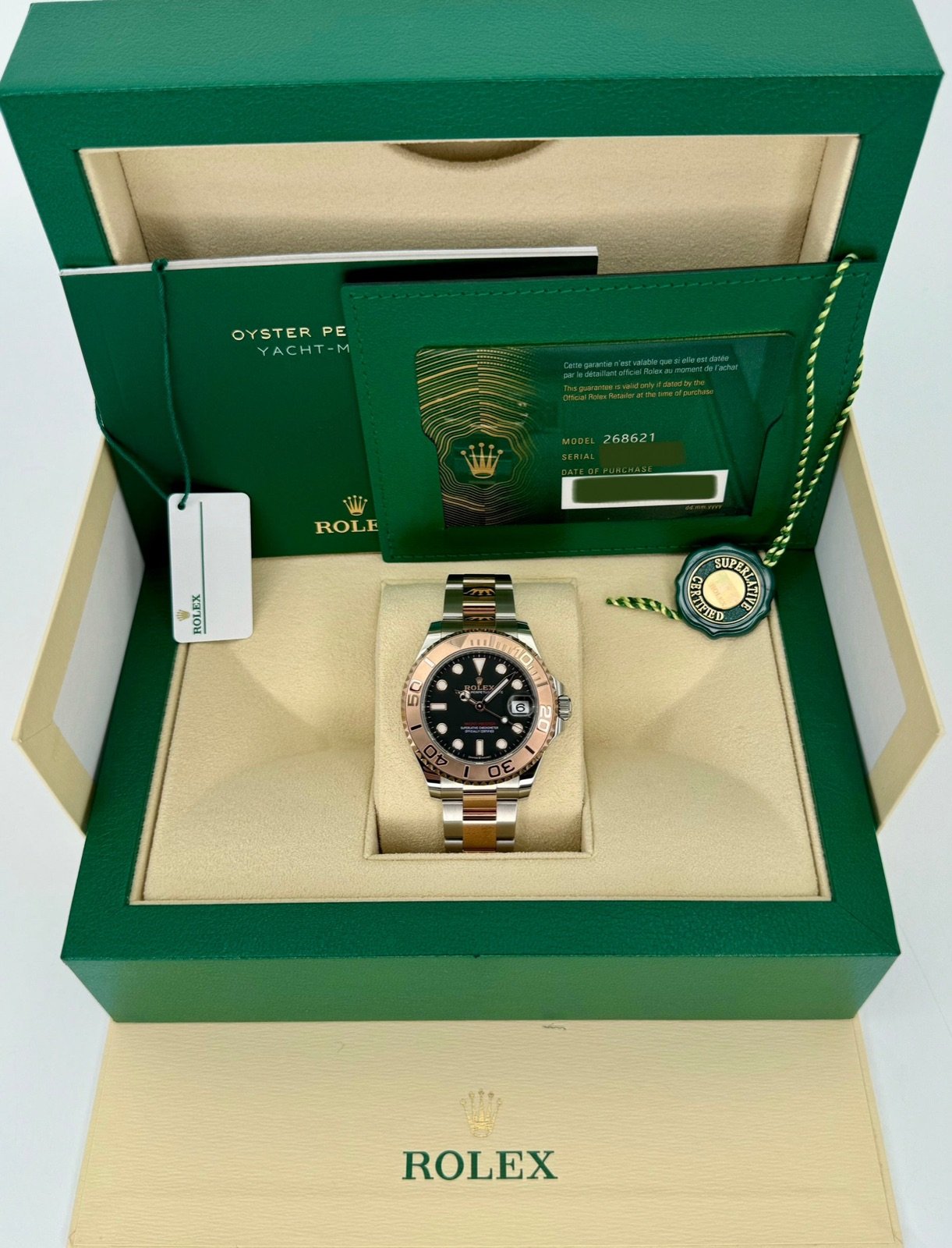 2023 Rolex Yacht-Master 37mm 268621 Black Dial (Unworn) - Image 11