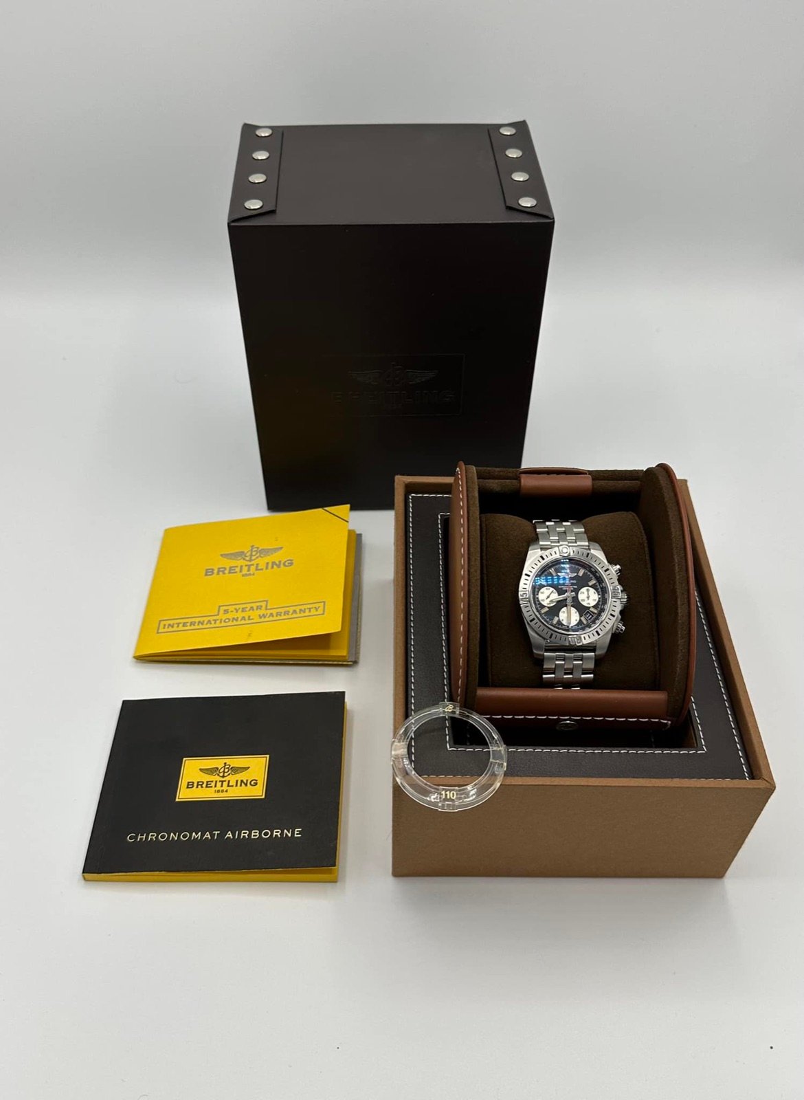 2016 Breitling Chronomat Airborn 41mm AB01442J/BD26 Black Dial - Image 11