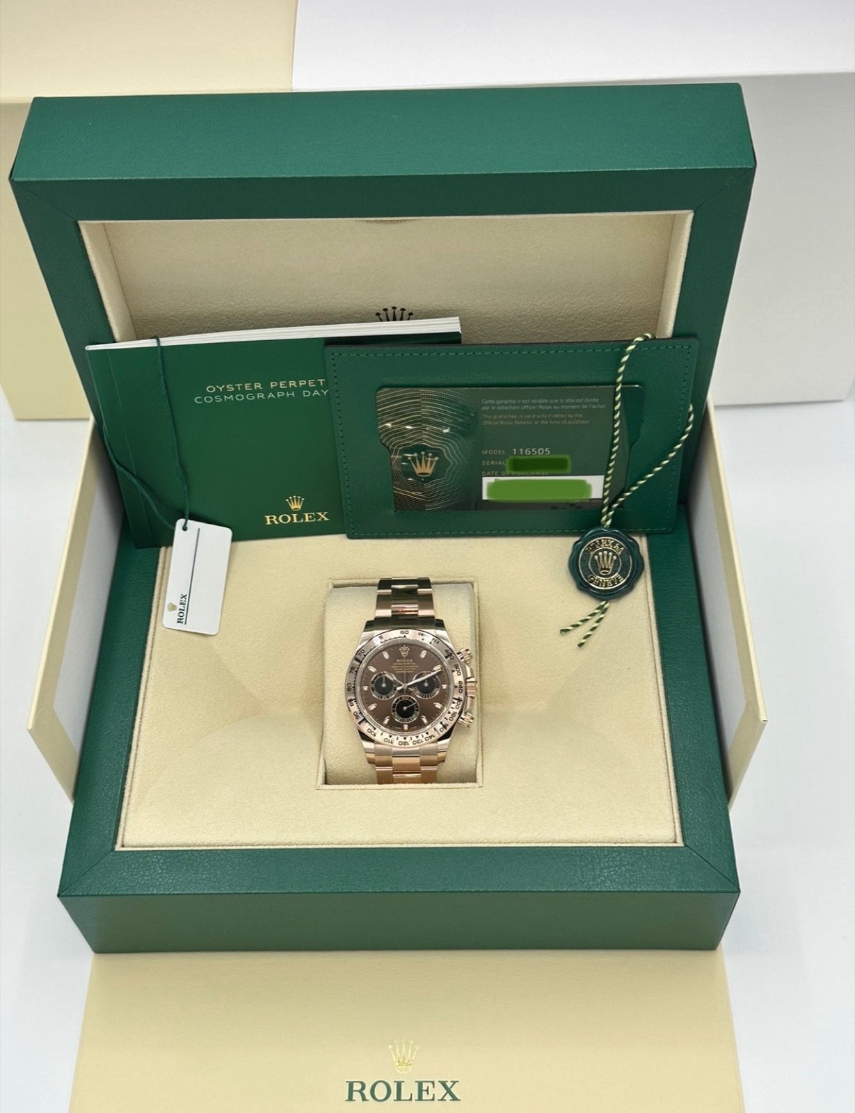 2023 Rolex Daytona 40mm 116505 Rose Gold Chocolate Dial (Unworn) - Image 11