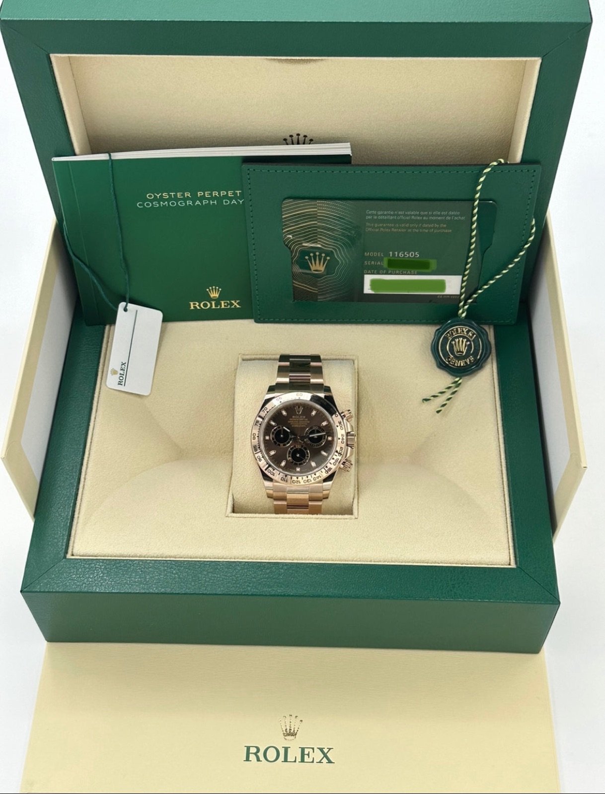 2023 Rolex Daytona 40mm 116505 Rose Gold Chocolate Dial (Unworn) - Image 12