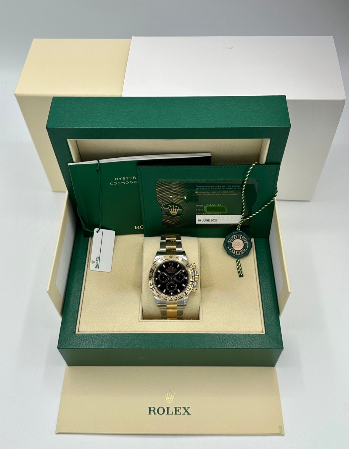 2023 Daytona 40mm 116503 Two-Tone Black Index Dial (Unworn) - Image 12