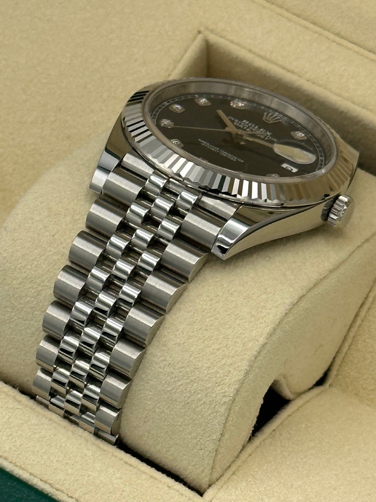 2022 Rolex Datejust 41mm 126334 Jubilee Blue Diamond Dial - Image 5