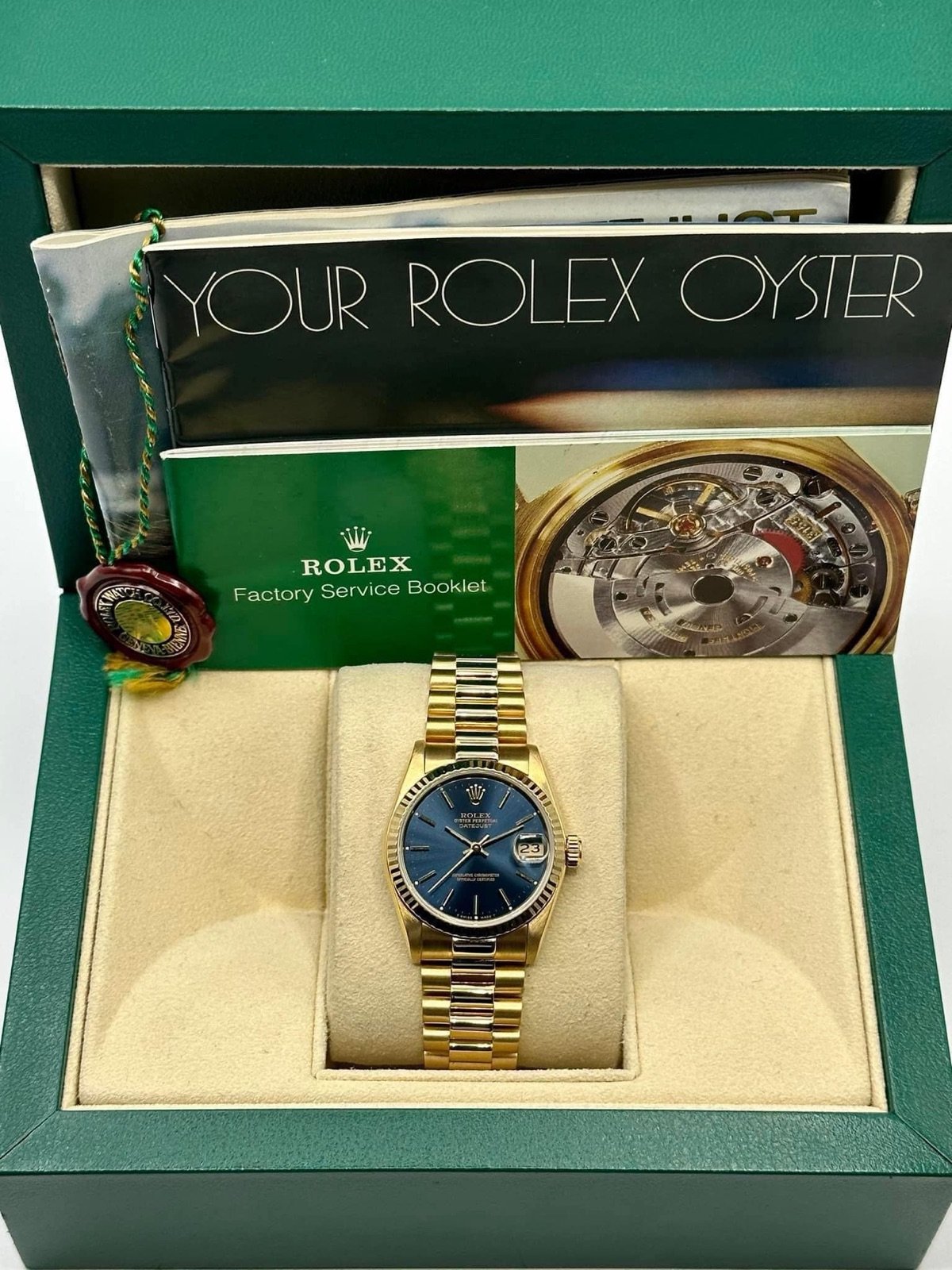 Rolex Datejust Presidential 31mm 68278 Blue Stick Dial - Image 11