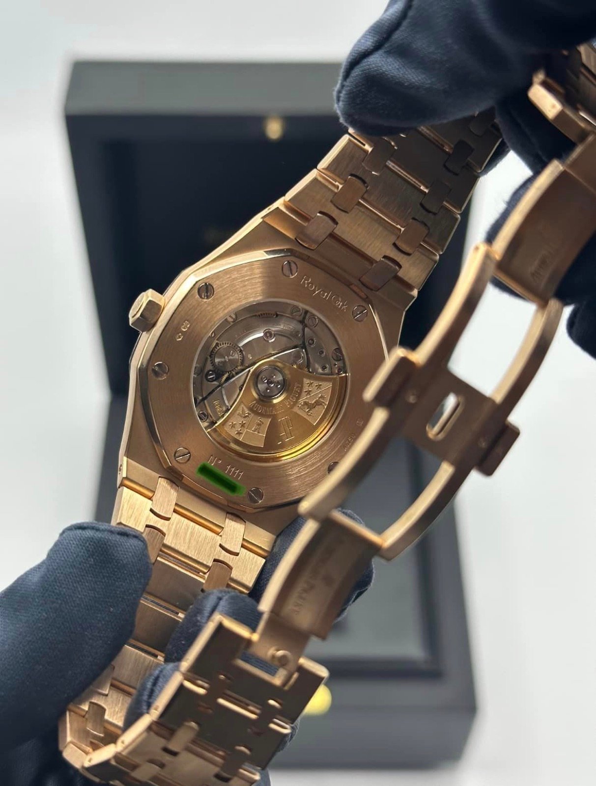 2013 Audemars Piguet Royal Oak 41mm 15400OR Rose Gold Black Dial - Image 11