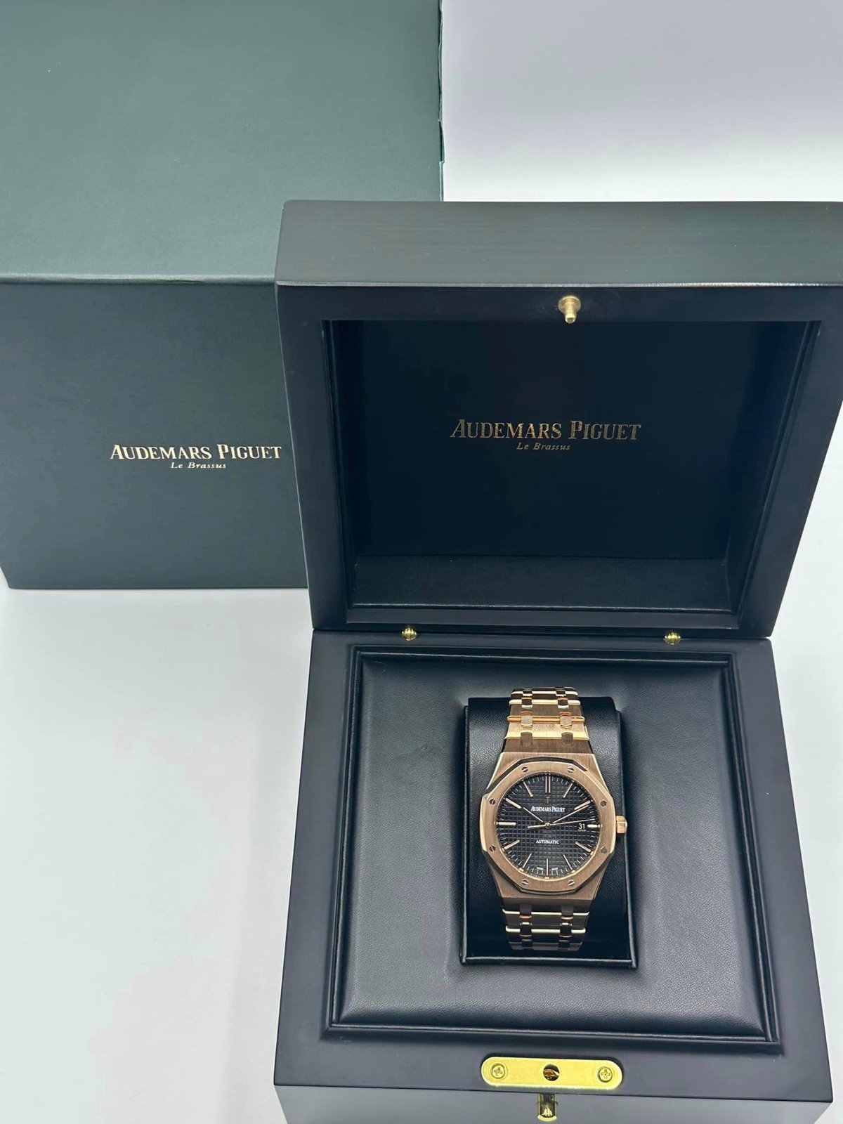2013 Audemars Piguet Royal Oak 41mm 15400OR Rose Gold Black Dial - Image 13