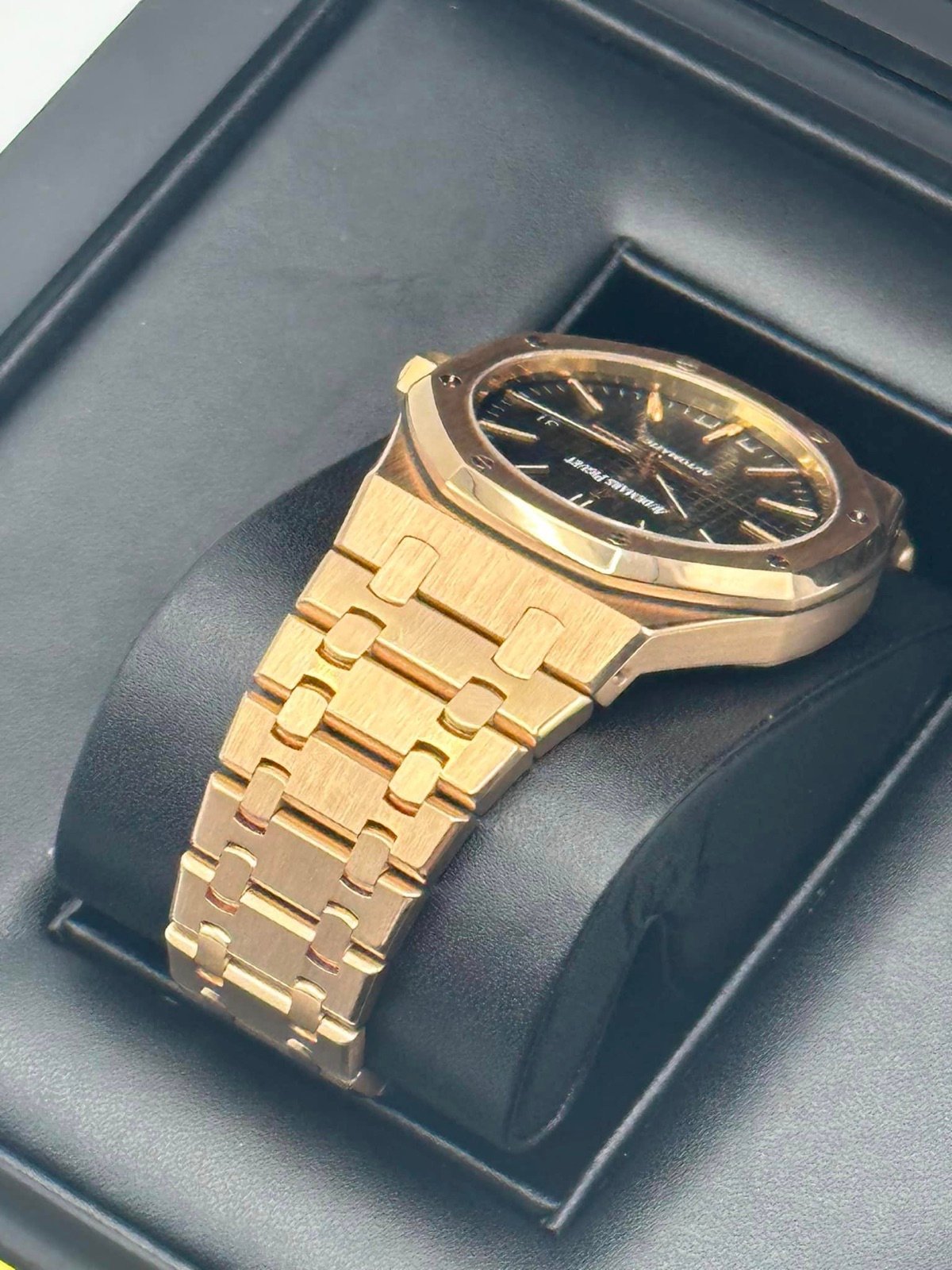 2013 Audemars Piguet Royal Oak 41mm 15400OR Rose Gold Black Dial - Image 5