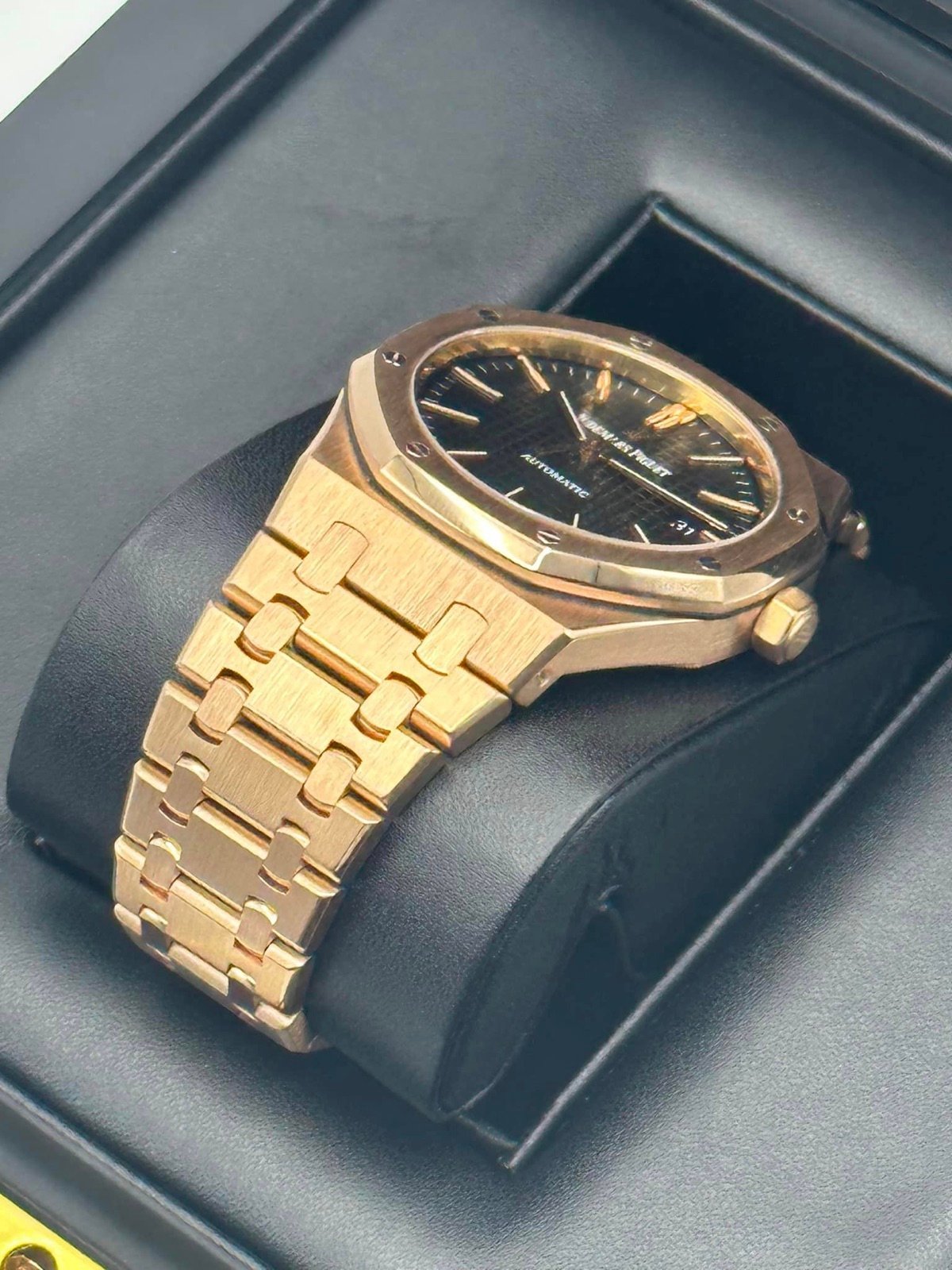 2013 Audemars Piguet Royal Oak 41mm 15400OR Rose Gold Black Dial - Image 7