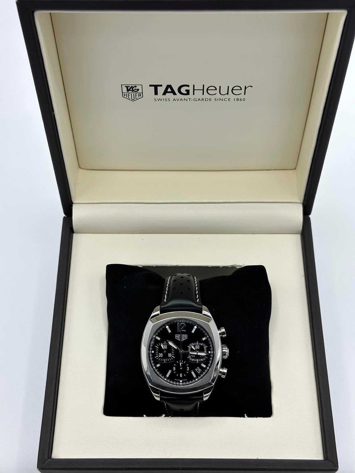 Tag Heuer Monza CR2110 Re-Edition Chronograph Black Dial - Image 11