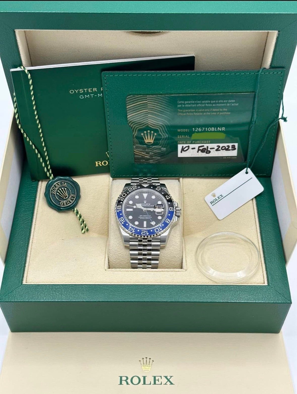 2023 Rolex GMT Master II “Batgirl” 40mm 126710BLNR Jubilee Black Dial - Image 11