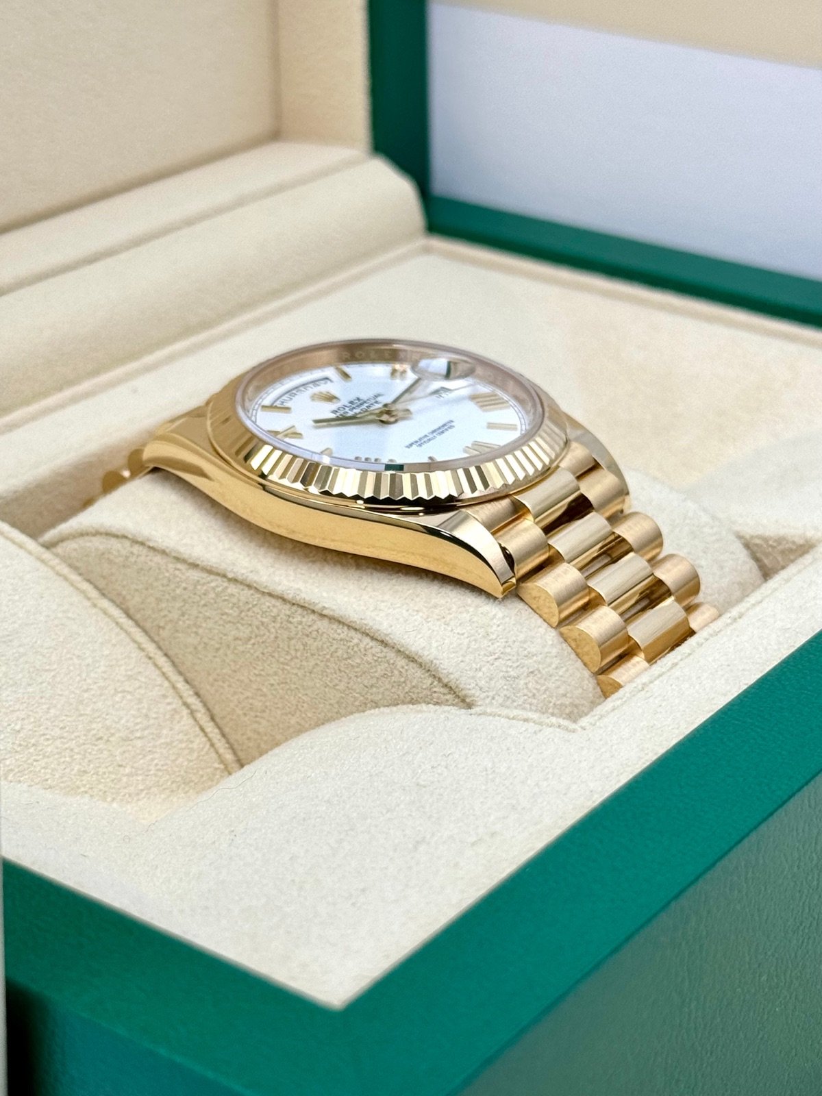 2022 Rolex Day-Date 40mm 228238 Presidential White Dial - Image 6