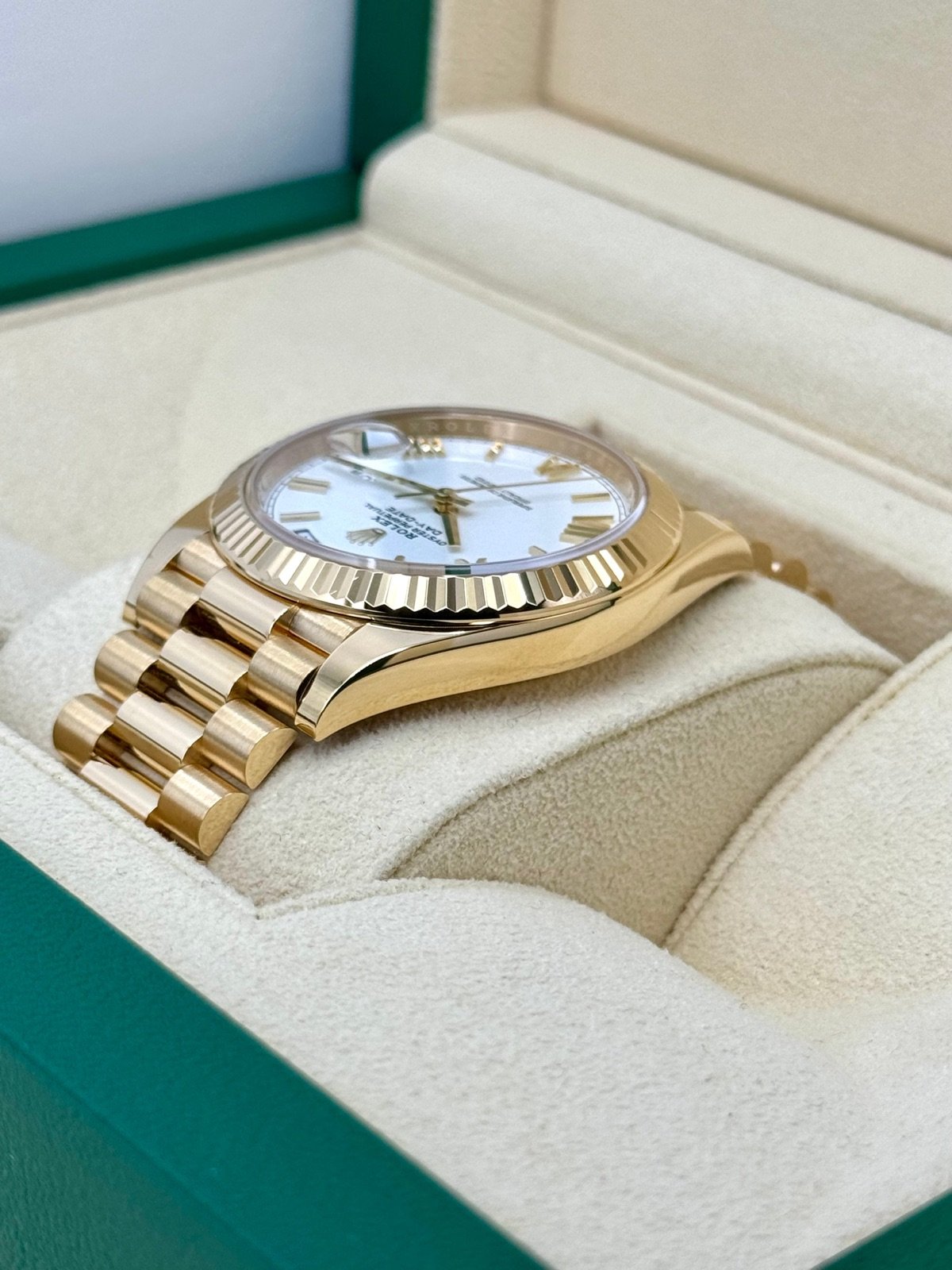 2022 Rolex Day-Date 40mm 228238 Presidential White Dial - Image 7