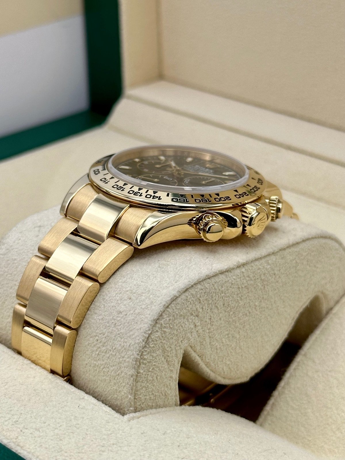 Rolex Daytona “John Mayer” 40mm 116508 Yellow Gold Green Dial - Image 5