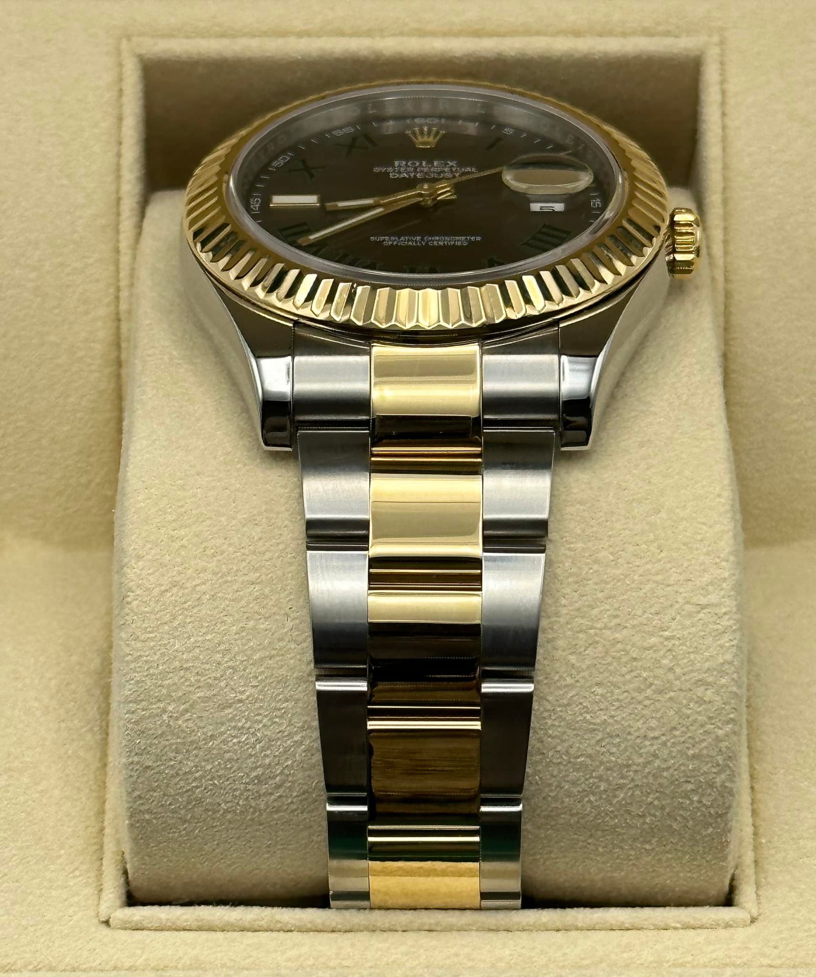 2016 Rolex Datejust 41mm 116333 Two-Tone Oyster Wimbledon Dial - Image 4