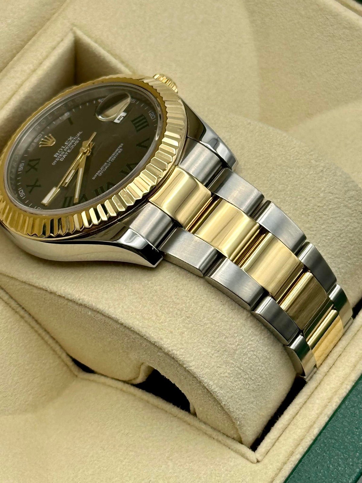 2016 Rolex Datejust 41mm 116333 Two-Tone Oyster Wimbledon Dial - Image 6