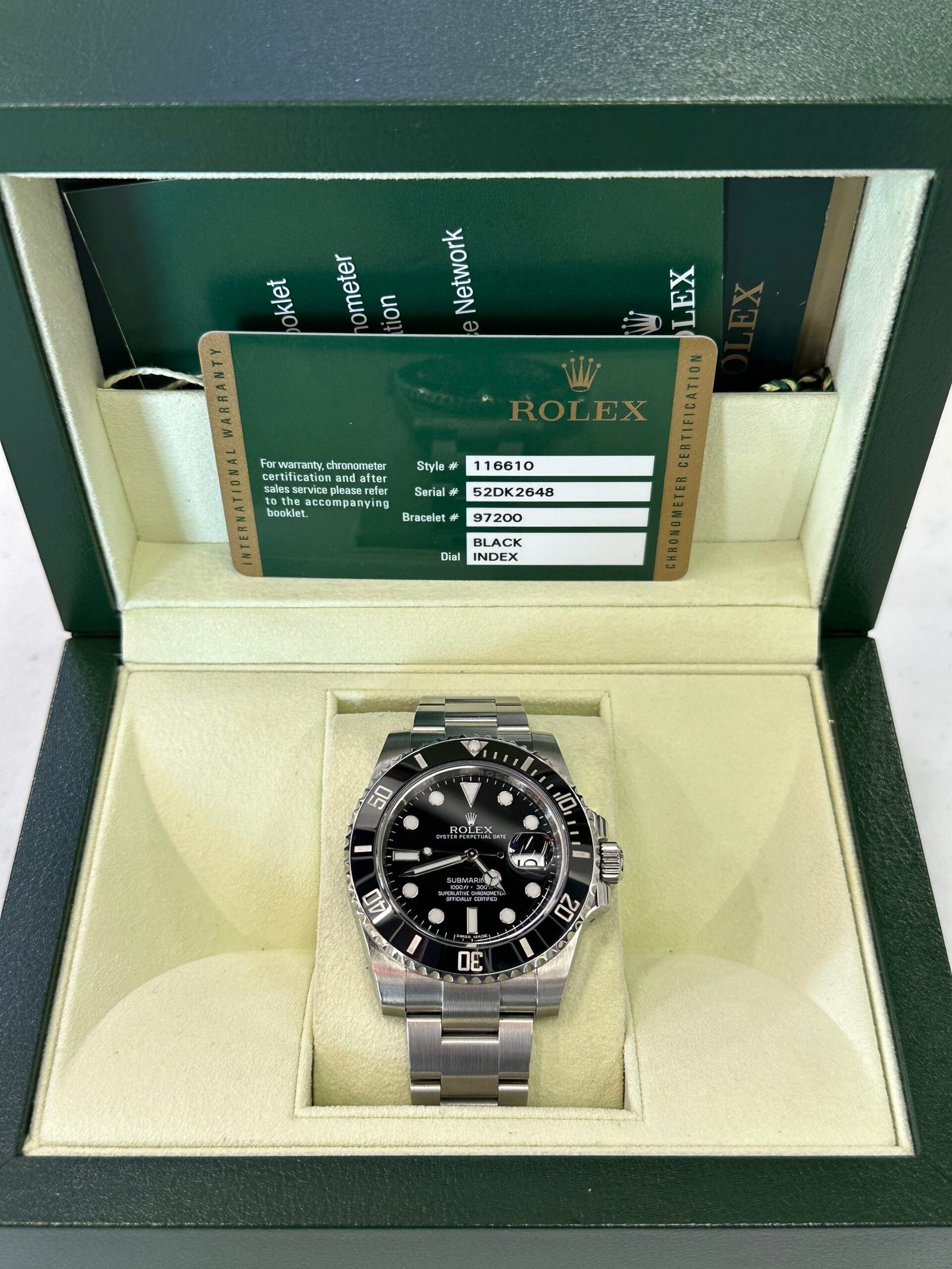 2013 Rolex Submariner Date 40mm 116610 Oyster Black Dial - Image 3