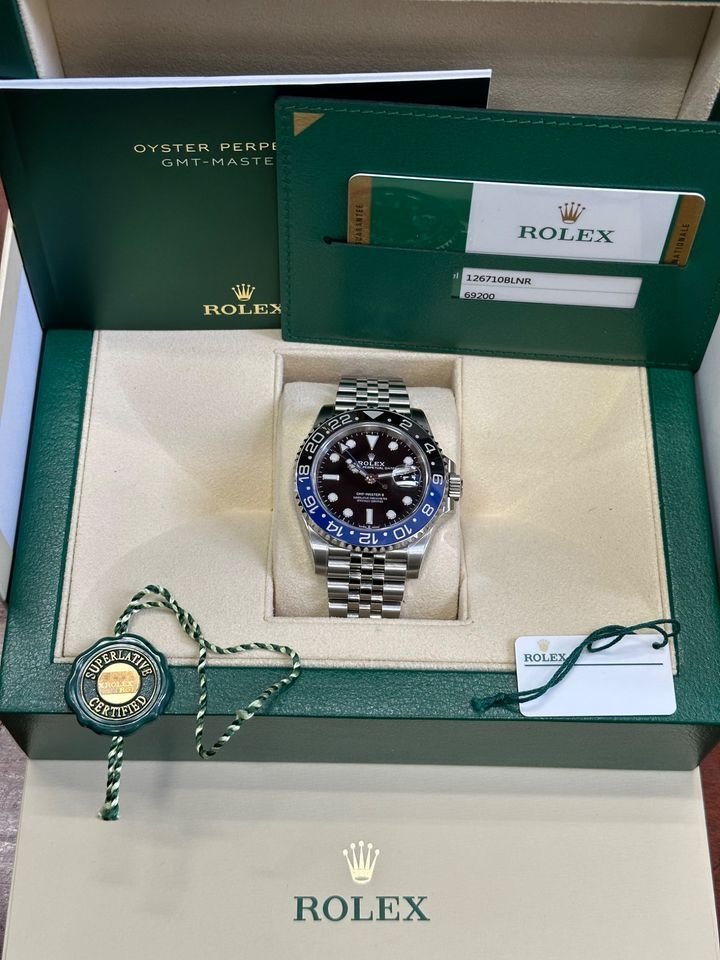 2019 Rolex GMT-Master II “Batgirl” 40mm 126710BLNR Jubilee Black Dial - Image 4