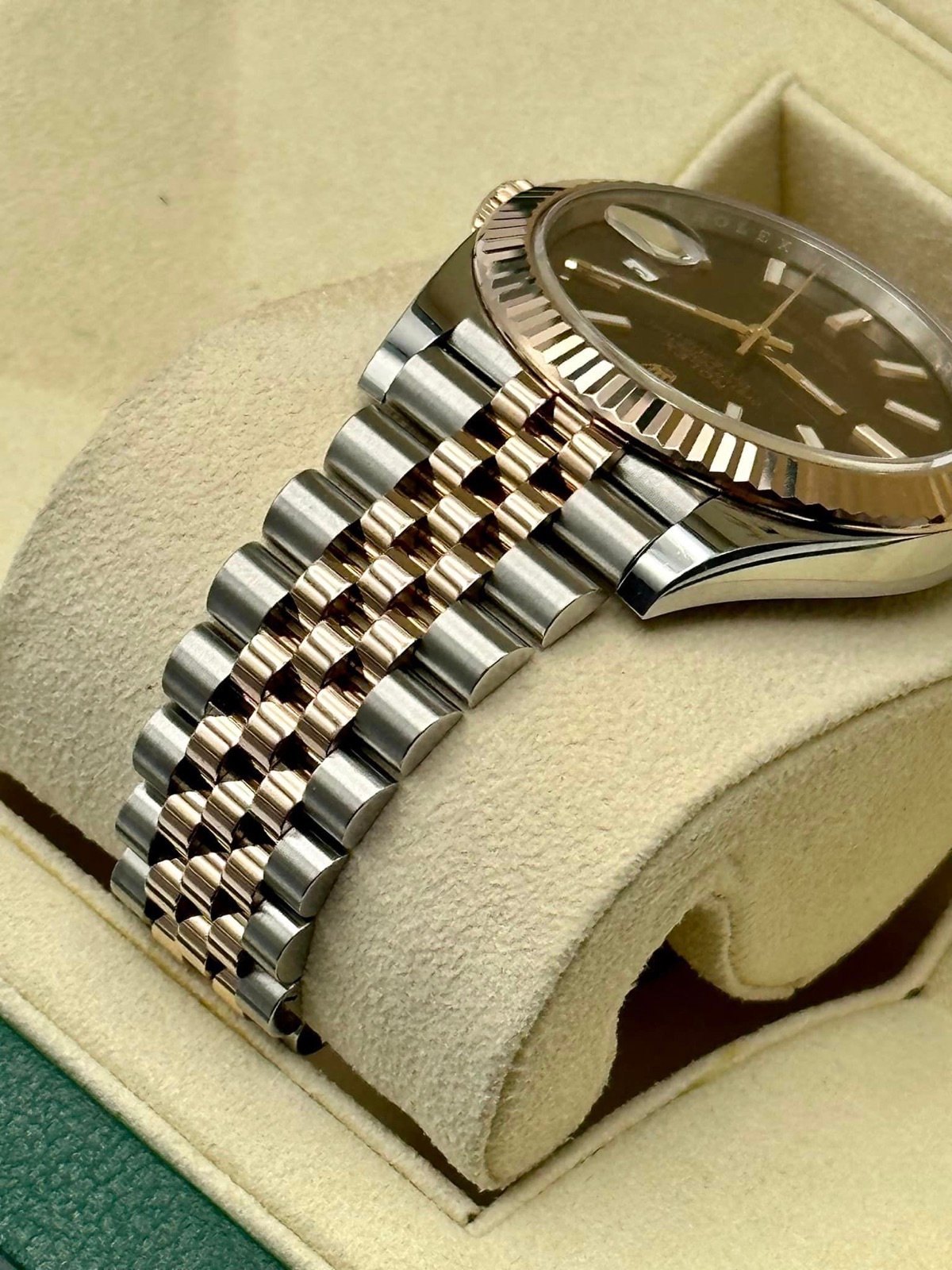 2020 Rolex Datejust 41mm 126331 Two-Tone Rose Gold Chocolate Dial - Image 5