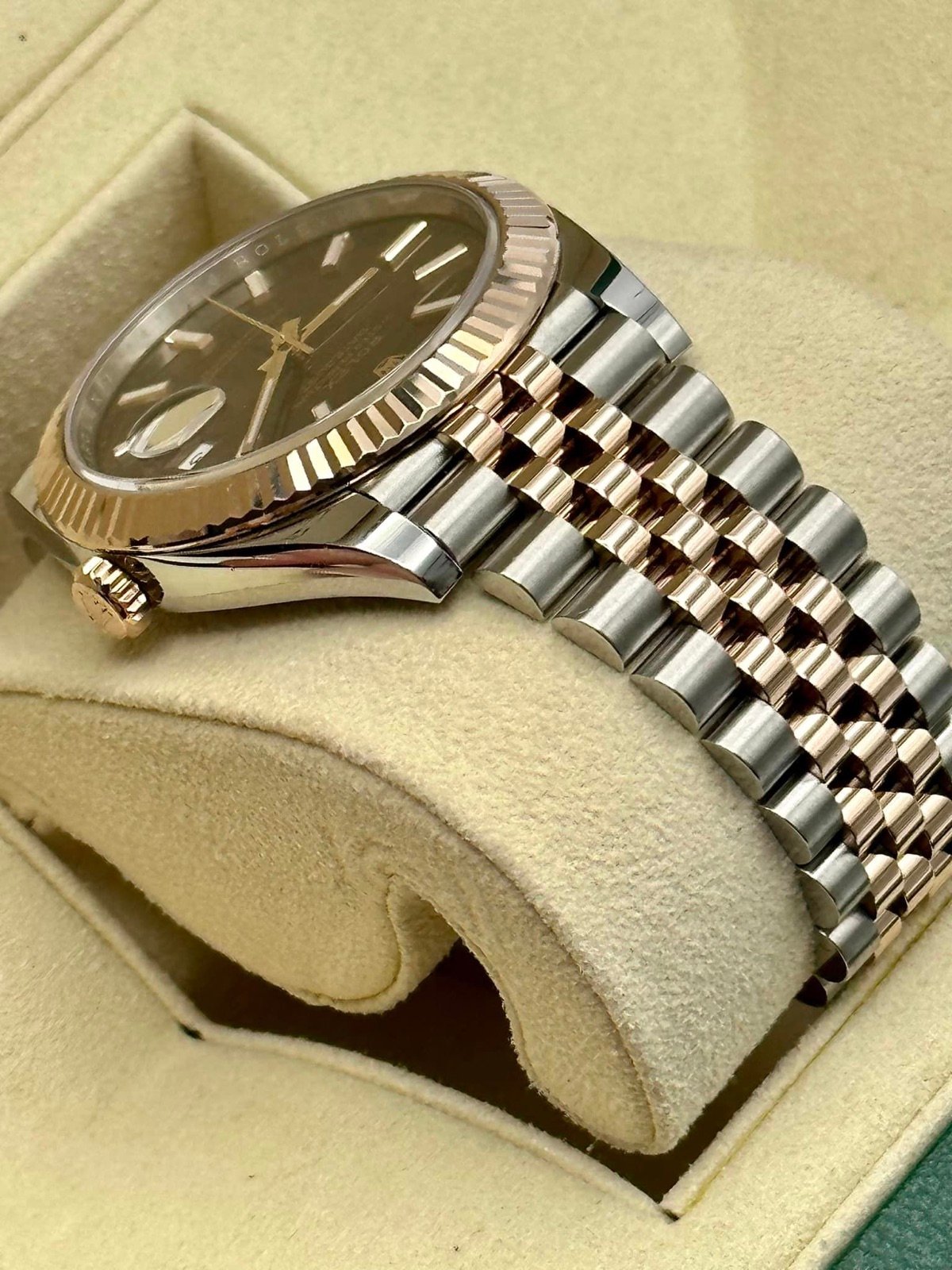 2020 Rolex Datejust 41mm 126331 Two-Tone Rose Gold Chocolate Dial - Image 6
