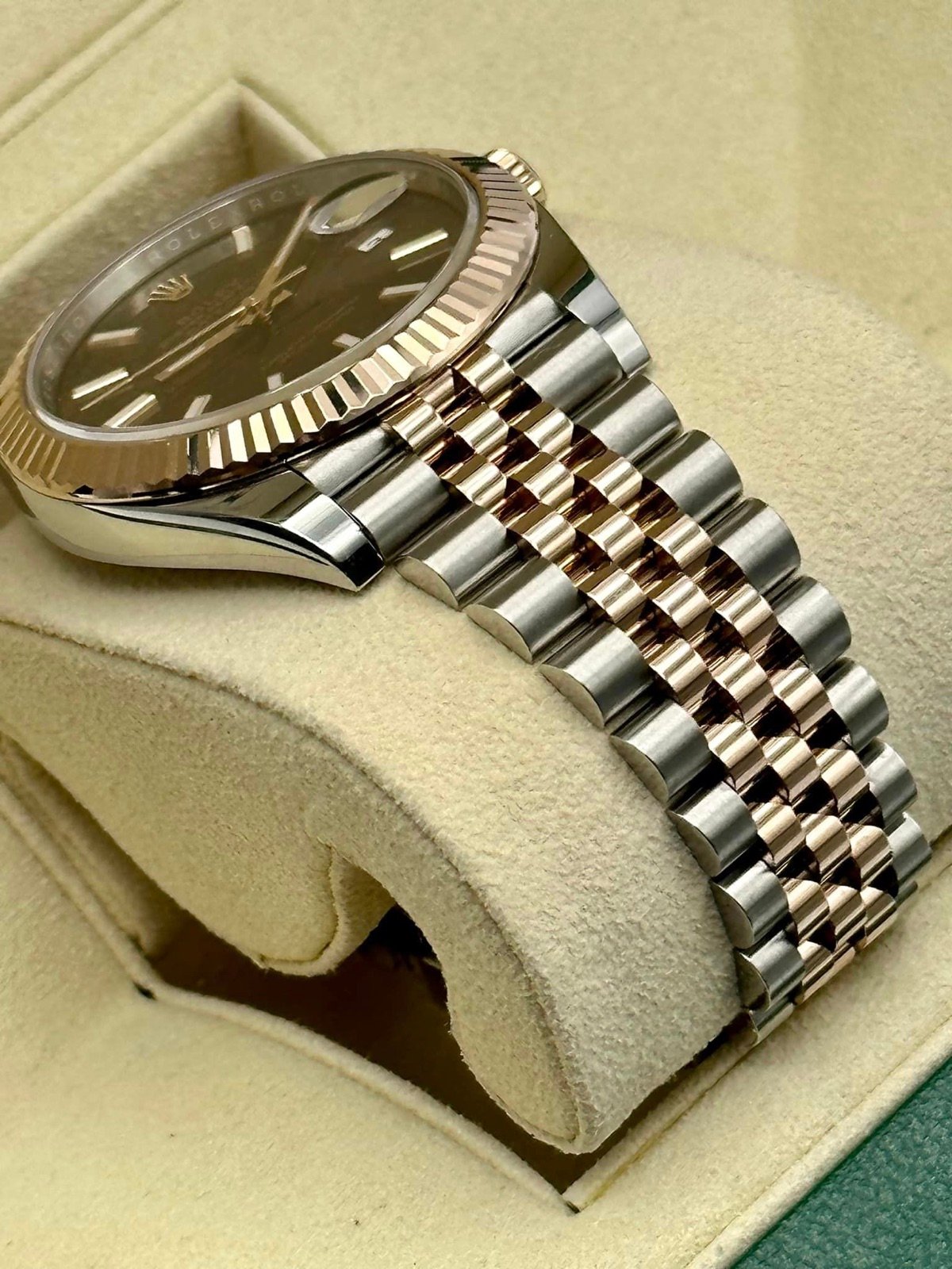 2020 Rolex Datejust 41mm 126331 Two-Tone Rose Gold Chocolate Dial - Image 7