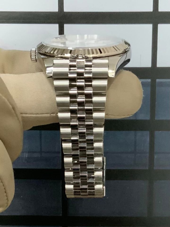 2020 Rolex Datejust 41mm 126334 Jubilee White Stick Dial - Image 3