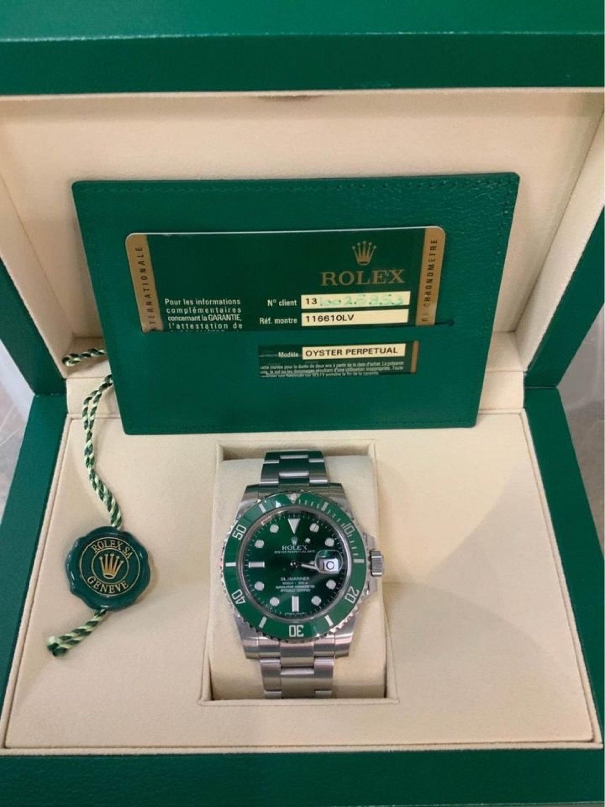 2012 Rolex Submariner “Hulk” 40mm 116610LV Green Dial - Image 7